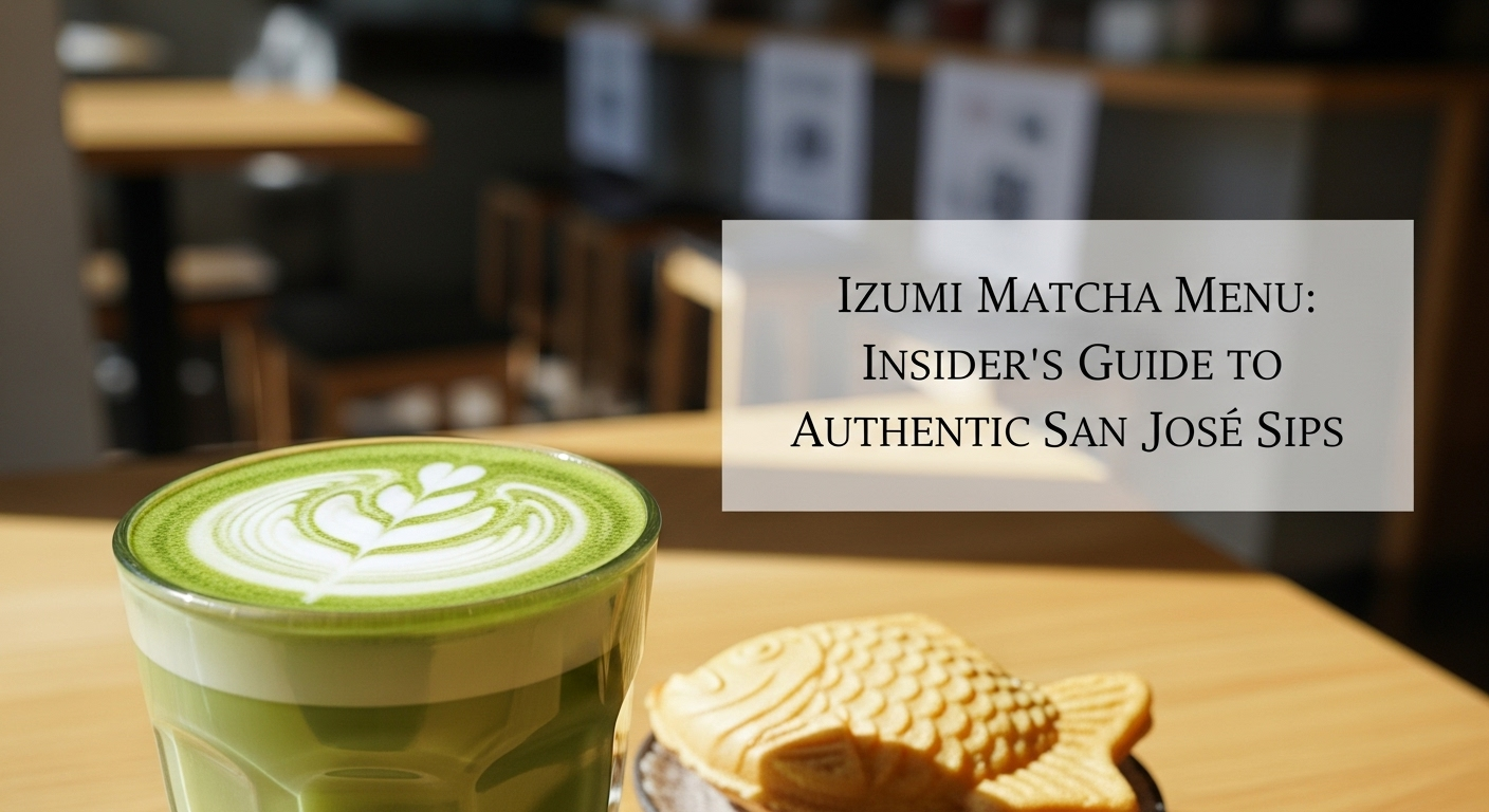 Izumi Matcha Menu: Insider’s Guide to Authentic San Jose Sips