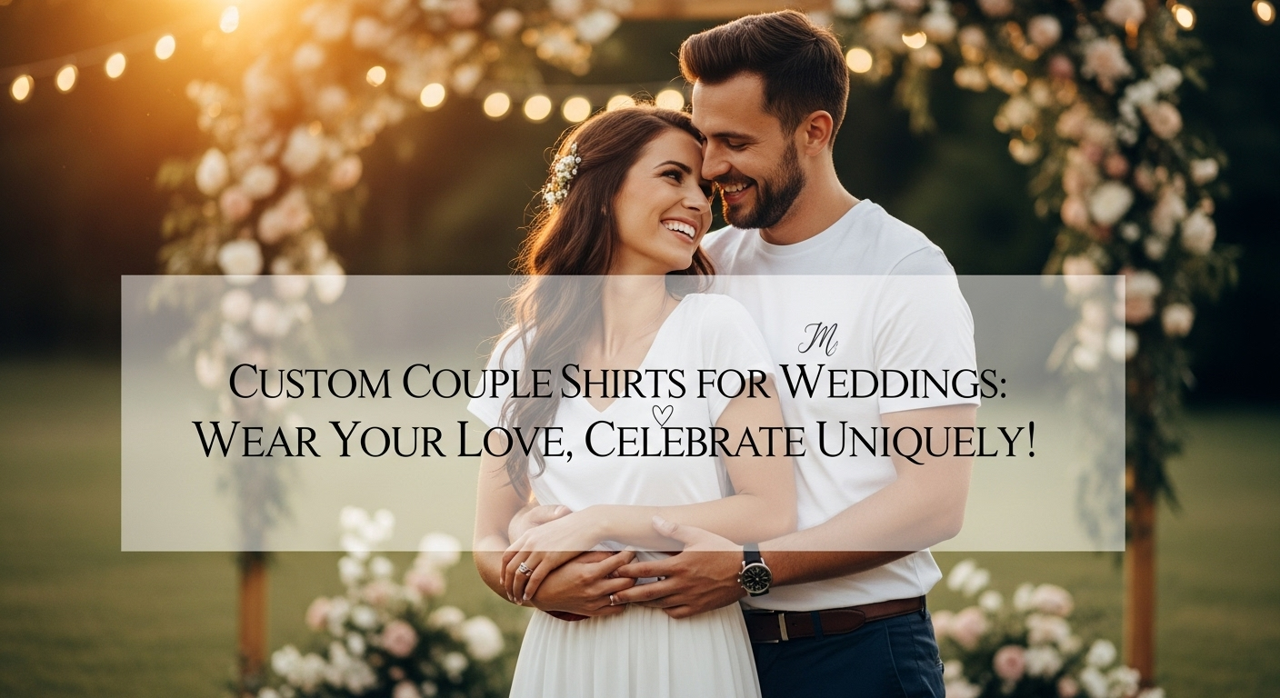 Custom Couple Shirts for Weddings: Wear Your Love, Celebrate Uniquely!