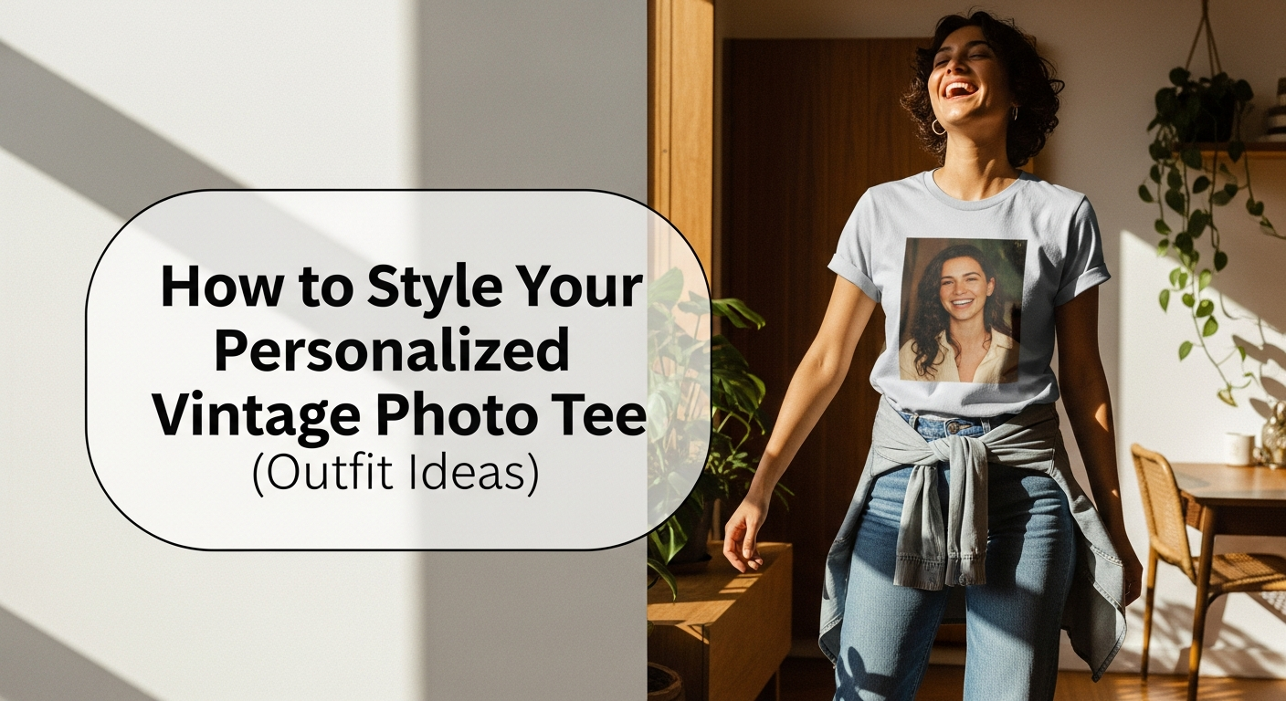 How to Style Your Personalized Vintage Photo Tee (Outfit Ideas)