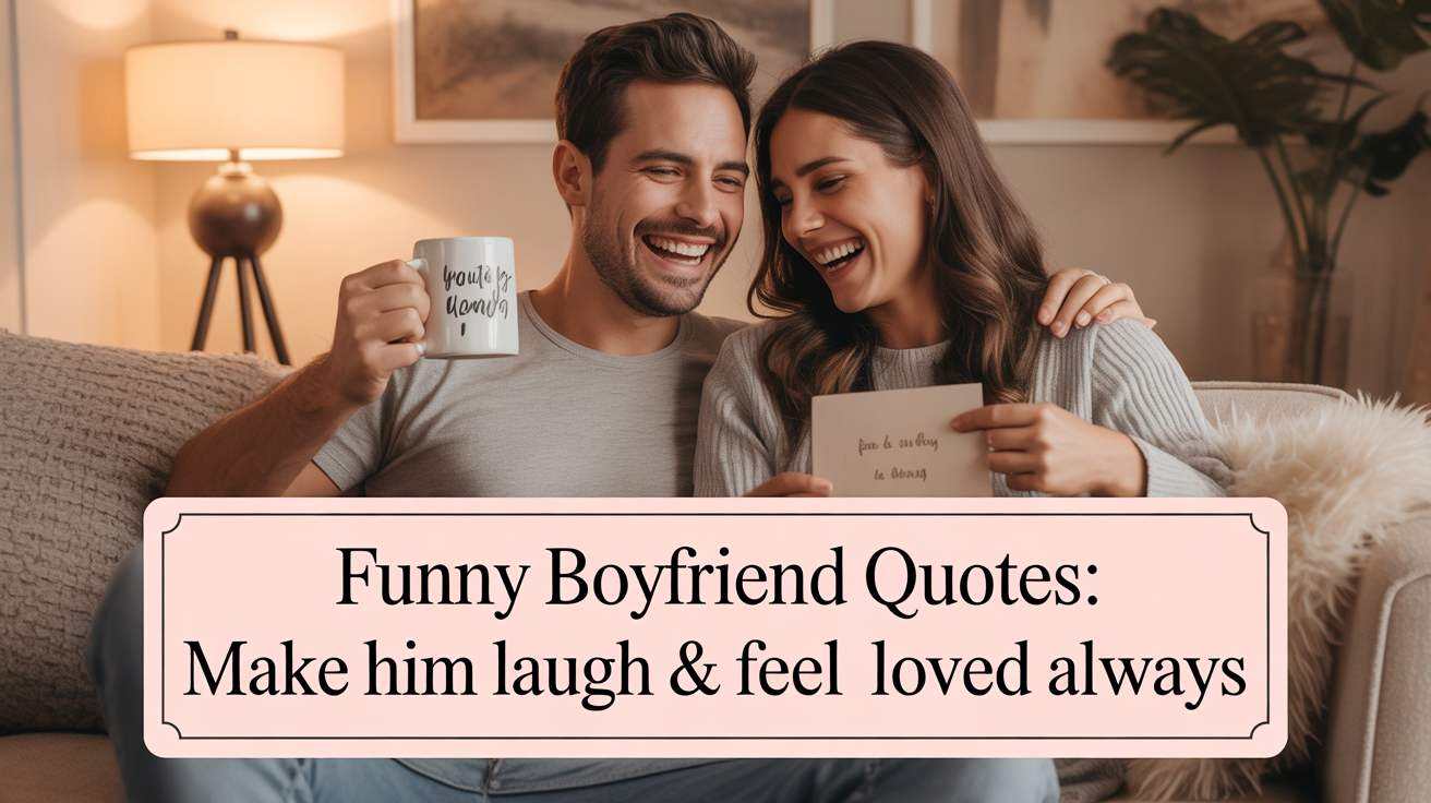 Funny Boyfriend Quotes: Make Him Laugh & Feel Loved Always