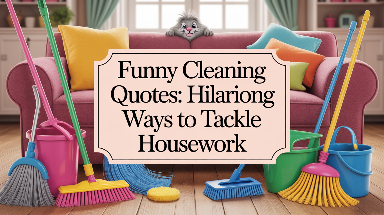 Witty Cleaning Quotes For A Stylish Mess